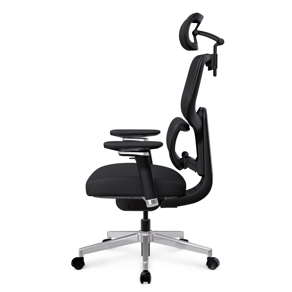 Офісне крісло Mealux D2 Air Fabric Black (HF-D2 F/B) - зображення 4