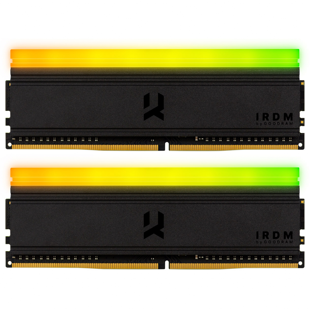 Модуль пам'яті для комп'ютера DDR4 16GGB (2x8GB) 3600 MHz IRDM RGB Black Goodram (IRG-36D4L18S/16GDC) - зображення 1