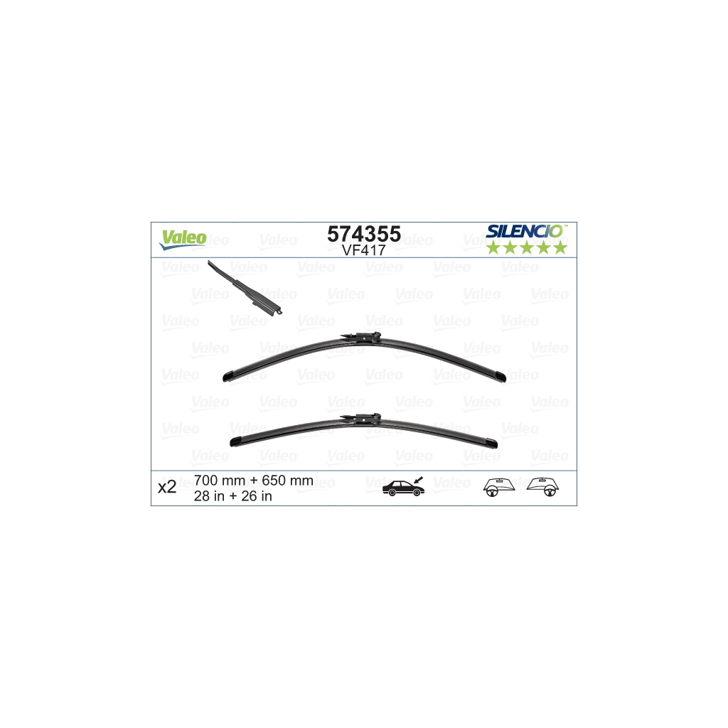 Щітка склоочисника Valeo 574355 - зображення 1