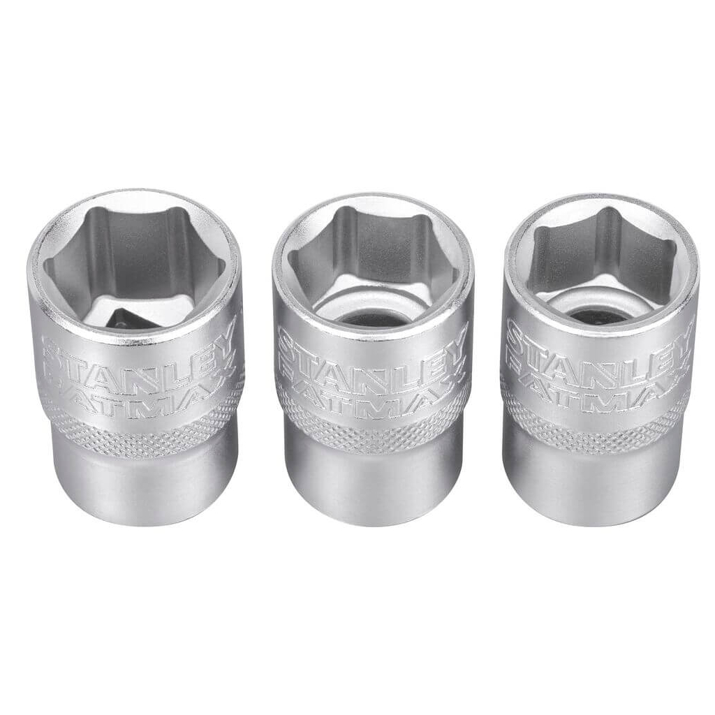 Набір торцевих головок Stanley орцевих 1/2" Maxi Drive, із шестигранним профілем, 3 шт: 17, 18, 19 мм. (FMMT17094-0) - picture 3