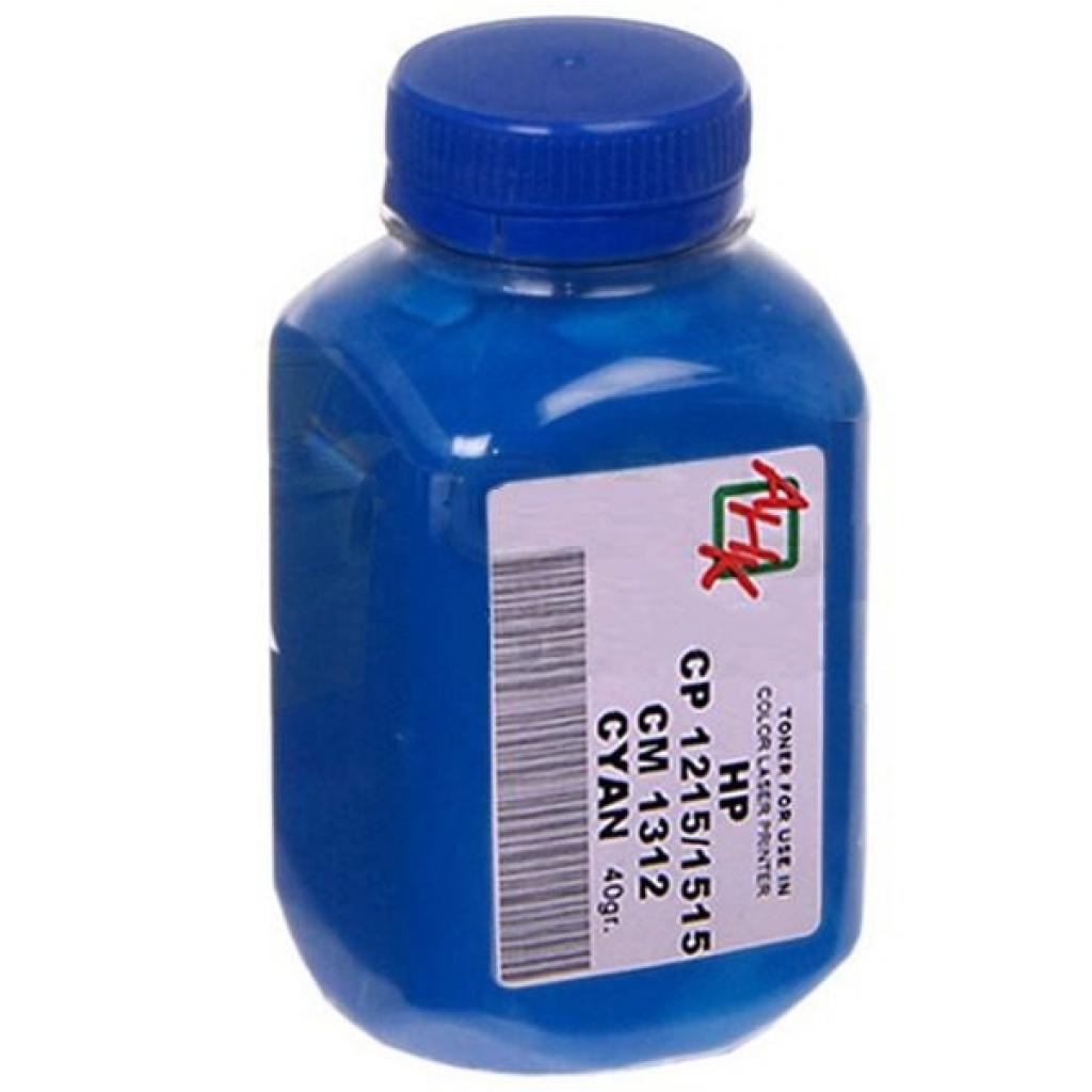 Тонер HP CLJ CP1215/CP1515/CM1312, 40г Cyan AHK (1501130) - зображення 1