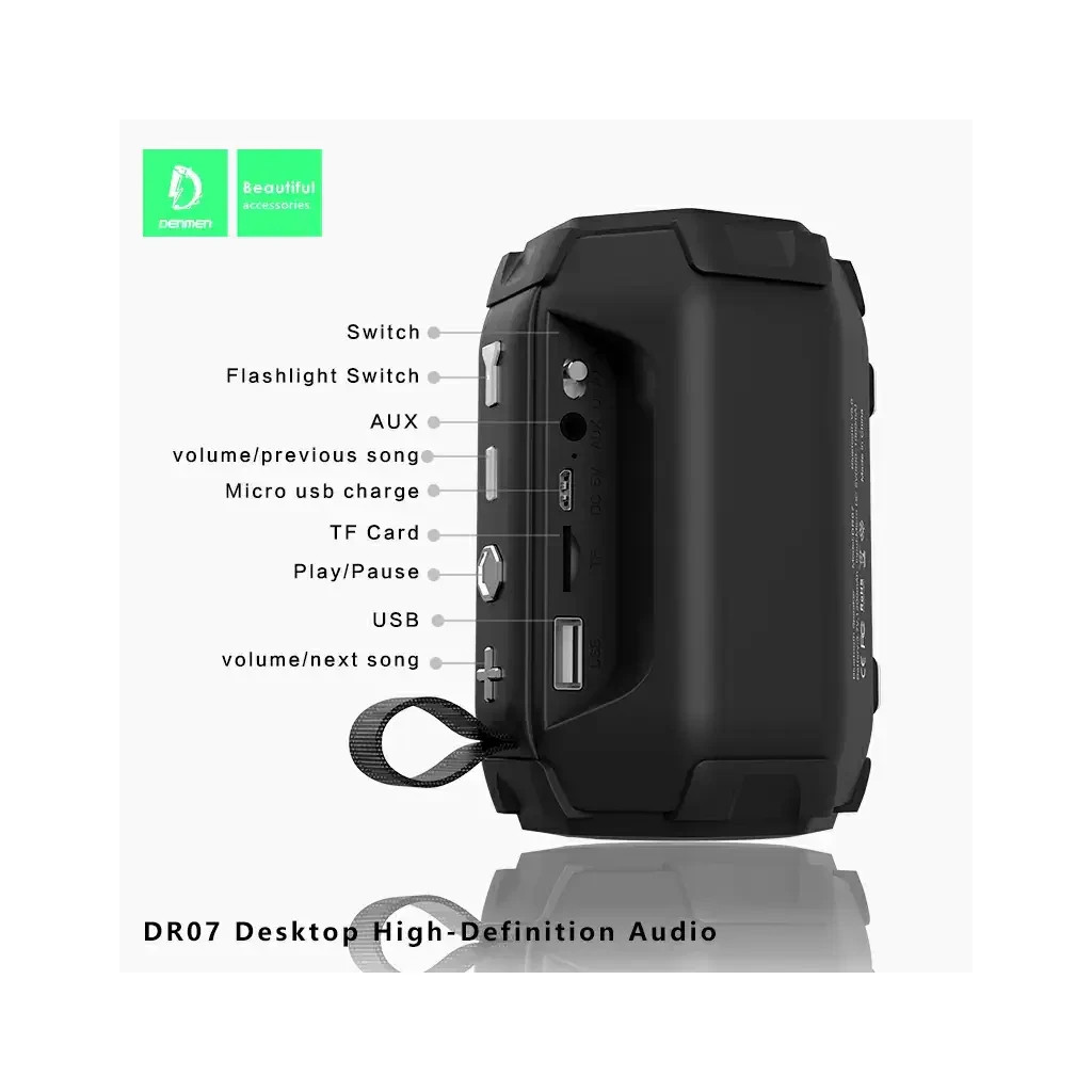 Акустична система Denmen DR07 Blue (DR07-BL) - зображення 5
