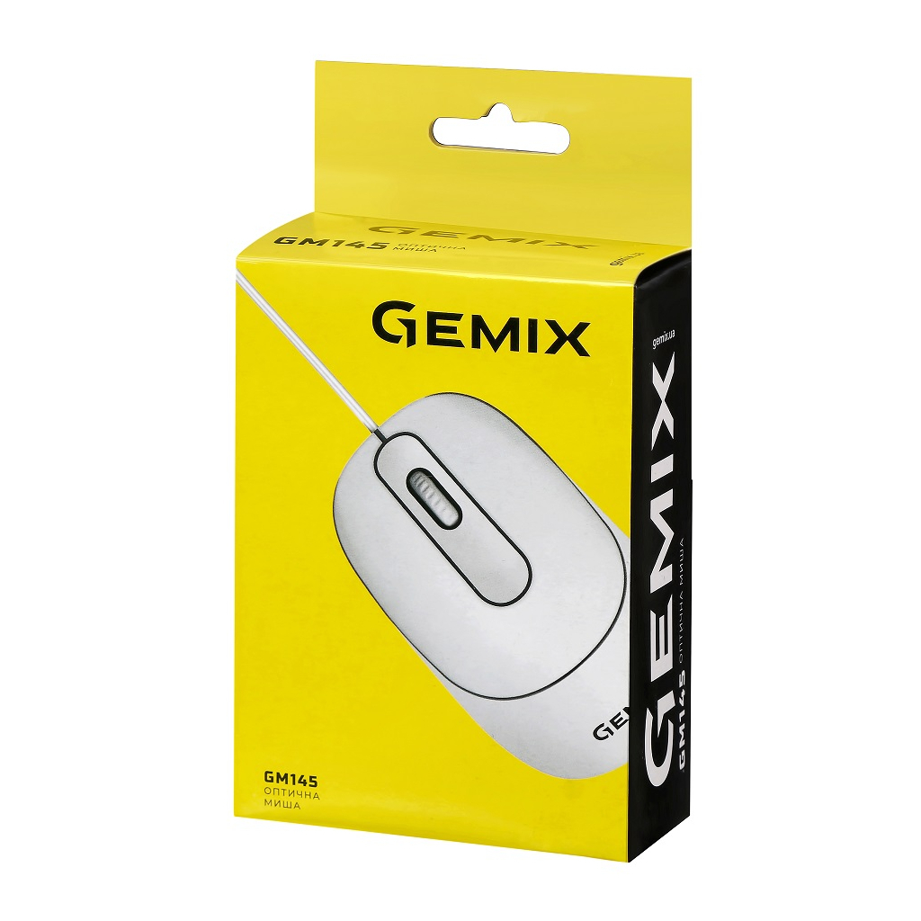 Мишка Gemix GM145 USB White (GM145Wh) - зображення 7