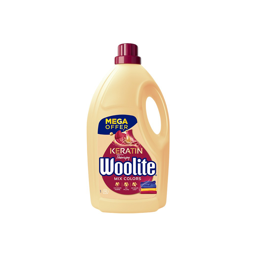 Гель для прання Woolite Для кольорових тканин З кератином 4.5 л (5900627056938) - зображення 1