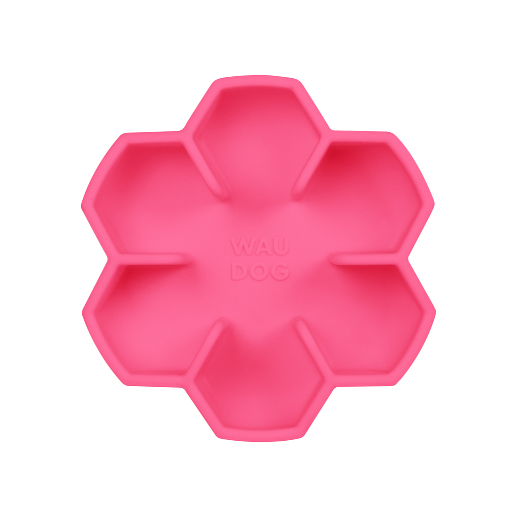 Універсальний посуд для тварин WAUDOG Silicone миска для повільного харчування 750 мл рожева (23547) - изображение 2