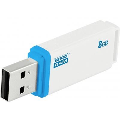 USB флеш накопичувач Goodram 8GB UMO2 White Graphite USB 2.0 (UMO2-0080WER11) - зображення 5