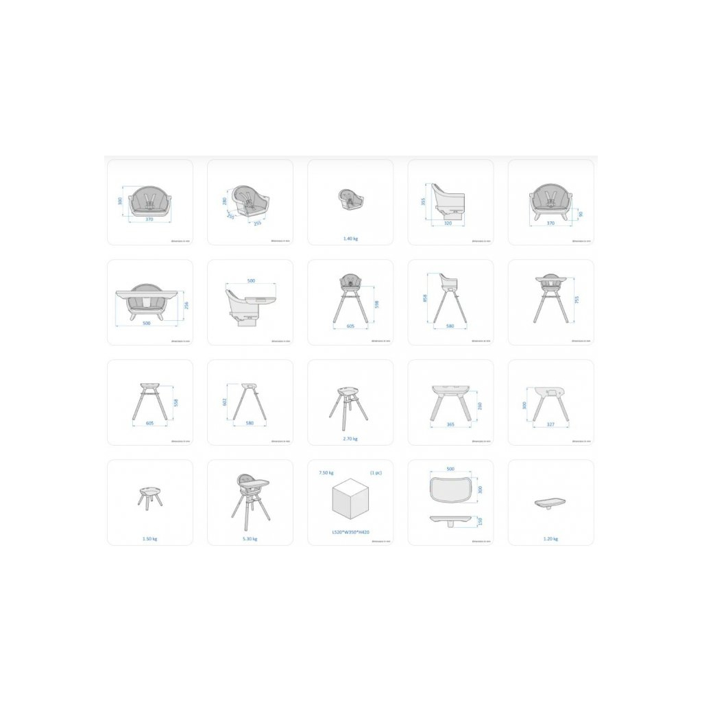 Стілець для годування Maxi-Cosi Moa (Beyond White) (2710044110) - зображення 9