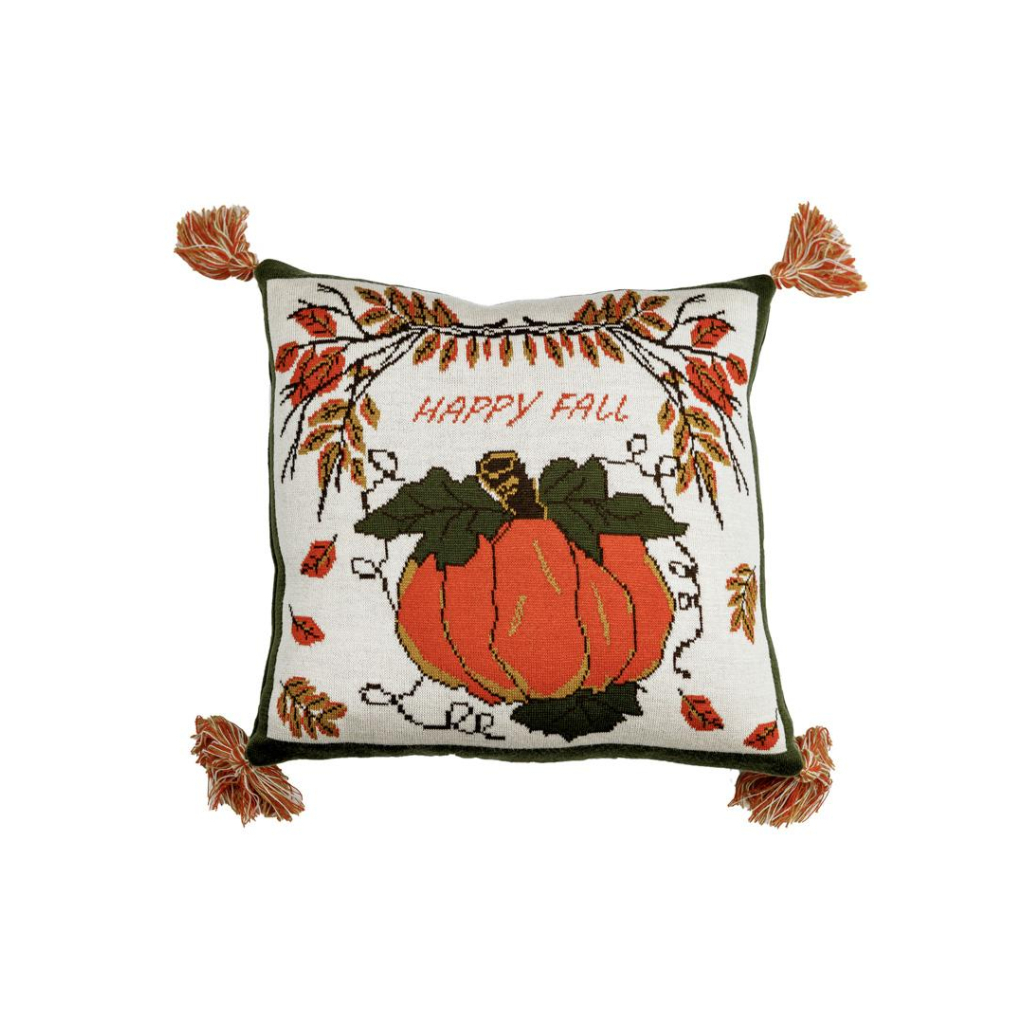 Наволочка Прованс декоративна в'язана Happy Fall Гарбуз 45х45 (029744) - изображение 1