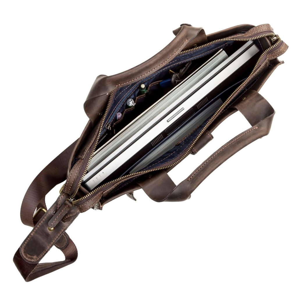 Сумка Shvigel Шкіряна Коричнева (11115) - зображення 6