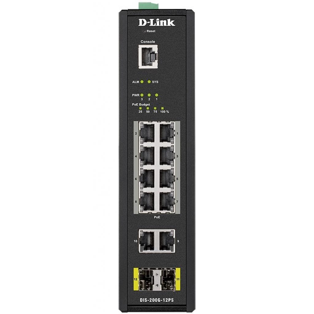 Комутатор мережевий D-Link DIS-200G-12PS - зображення 2