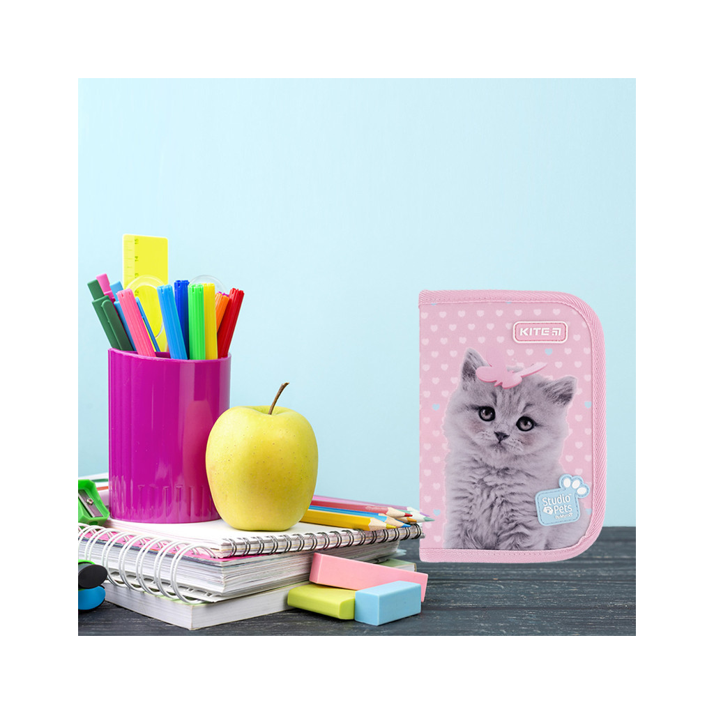 Пенал Kite Studio Pets SP24-621, 1 відділення, 1 відворот (SP24-621) - зображення 6