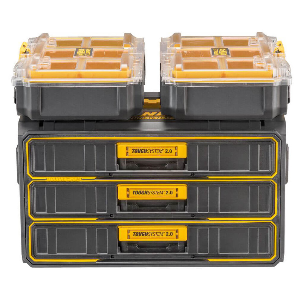 Ящик для інструментів DeWALT TOUGHSYSTEM 2.0, 555х355х305 мм., модуль на 3 ящики (DWST08330-1) - зображення 9