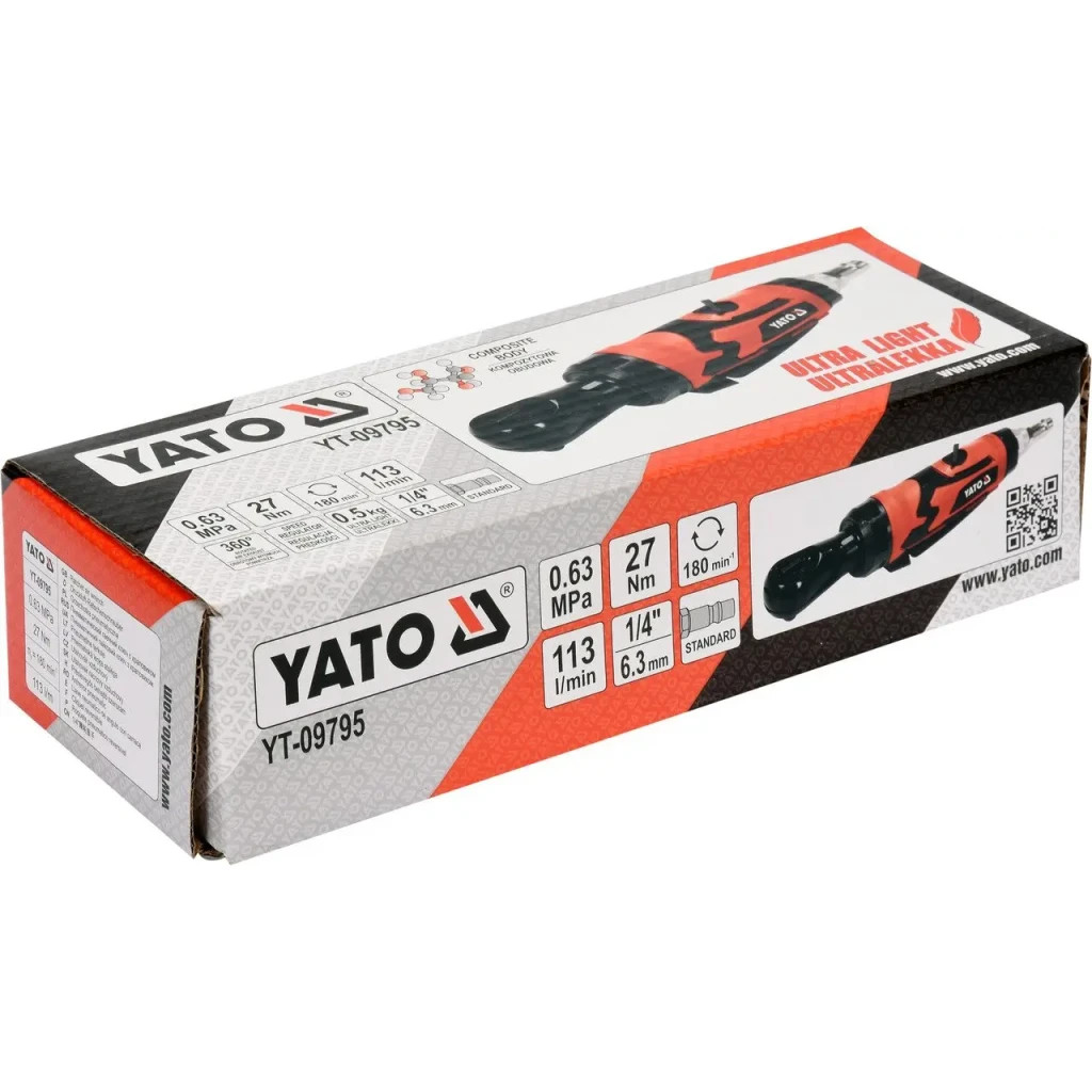 Гайковерт Yato пневматичний (YT-09795) - зображення 3