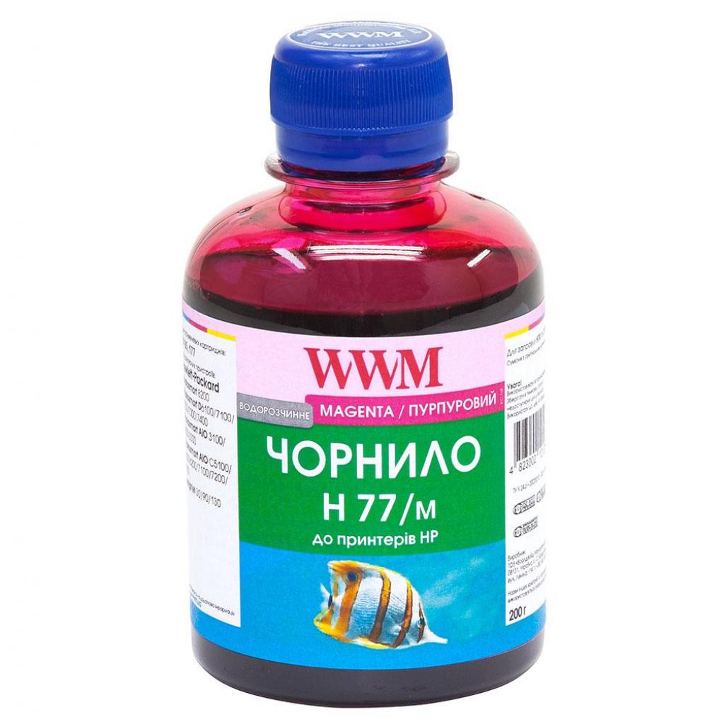 Чорнило WWM HP №177 85 Magenta 200ml (H77/M) - зображення 1
