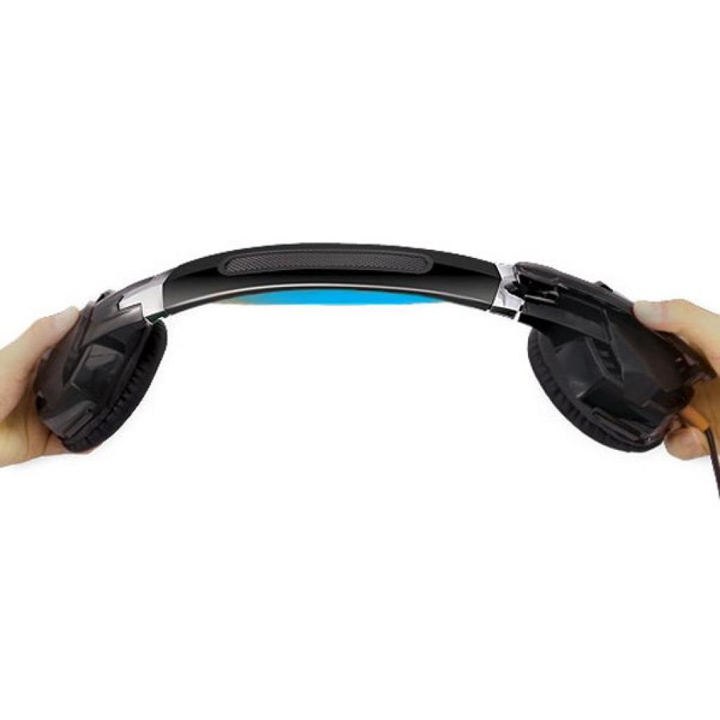 Навушники REAL-EL GDX-7500 black-blue - зображення 6