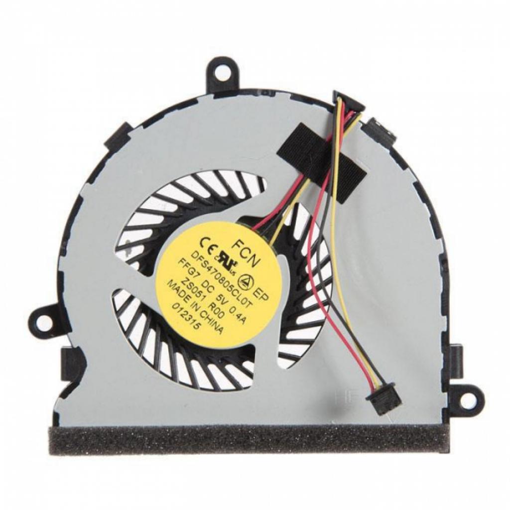 Вентилятор ноутбука Dell Inspiron 15R/17R/Pavilion 15-G/15-R/245 G3 DC(5V,0.4A) 3pin (DC28000C8F0/074X7K/i15RV-1667BLK/AB7205HX-GC1) - зображення 1