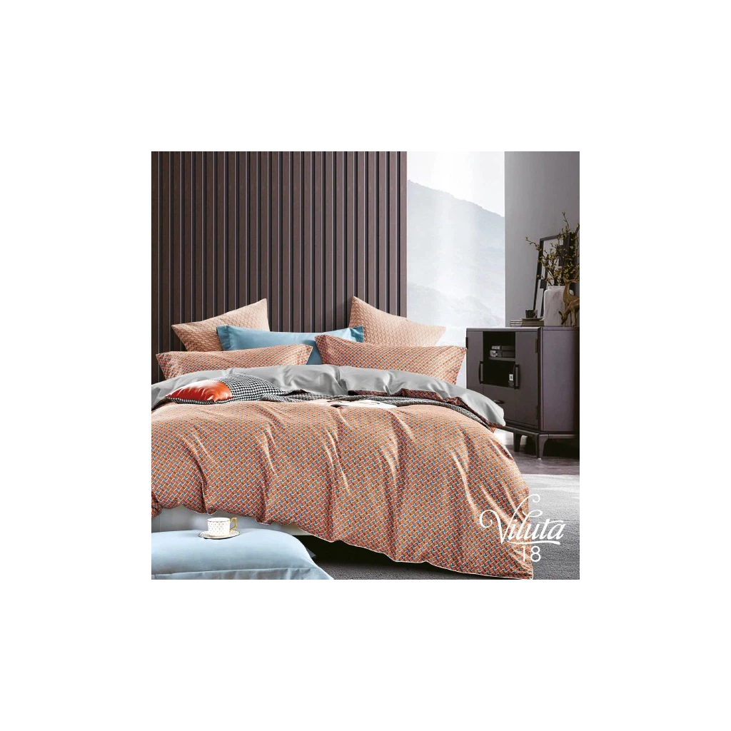 Постільна білизна Viluta Сатин Єгипетська бавовна 18 євро (18_EB_ev) - зображення 1