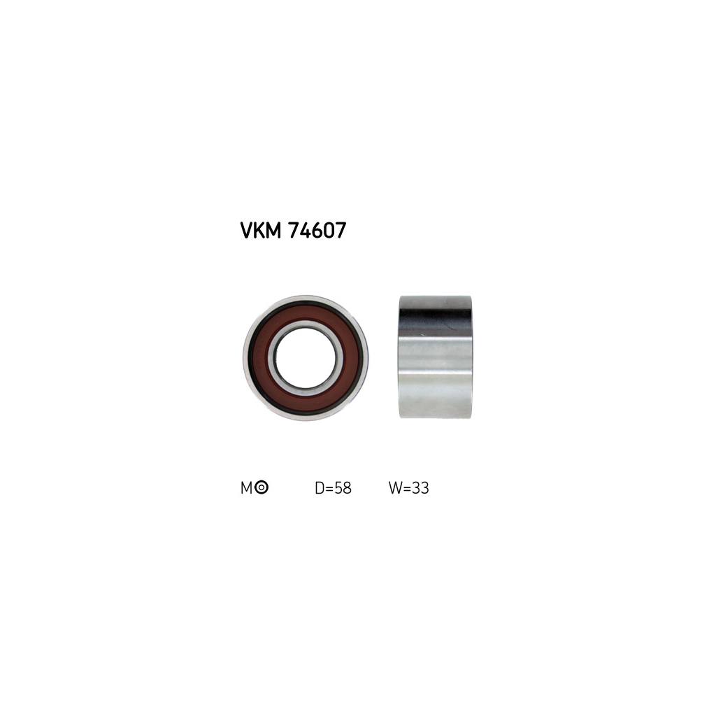 Ролик натягувача ременя SKF VKM 74607 - зображення 1