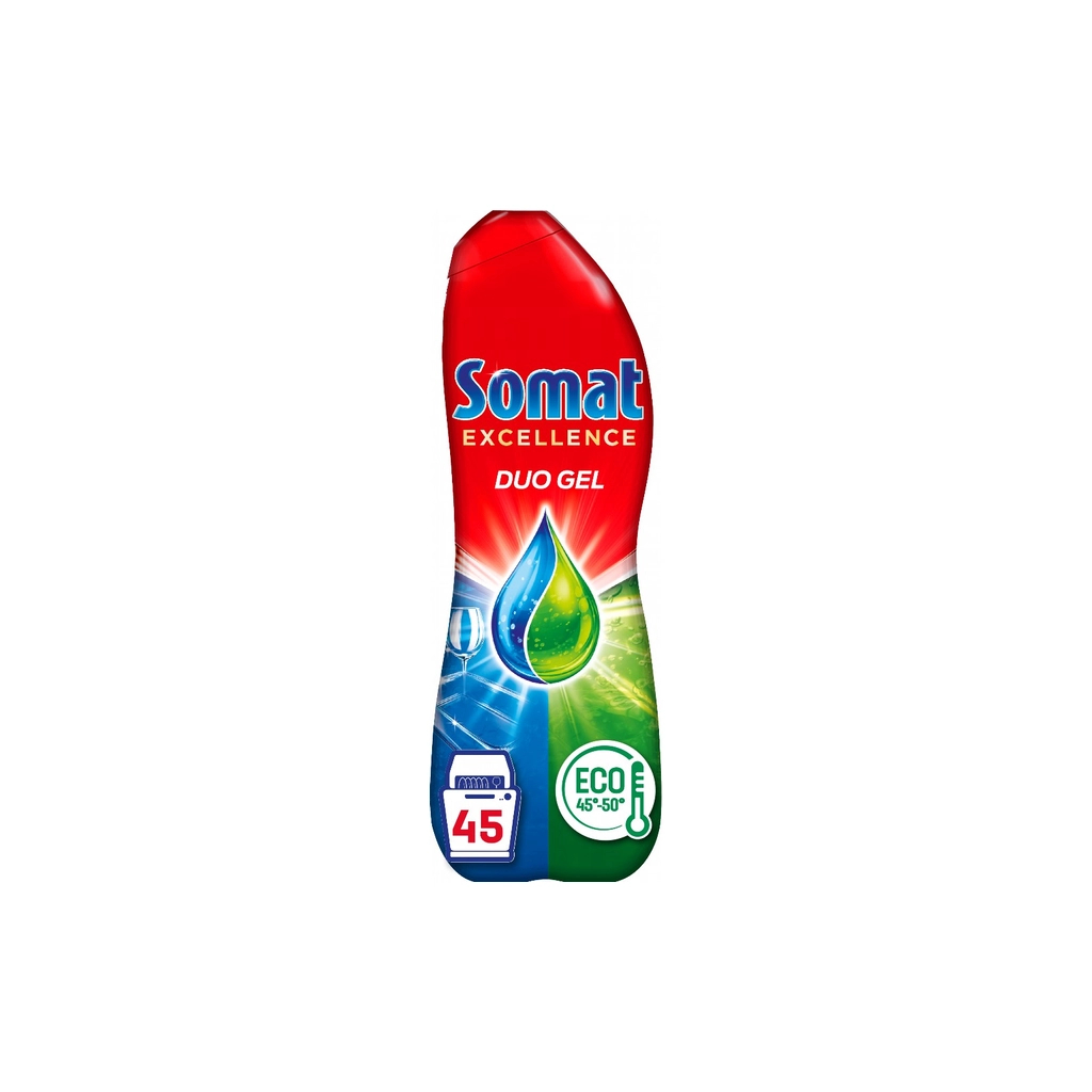 Гель для миття посуду в посудомийці Somat Excellence Duo Gel Антижир 810 мл (9000101570854) - зображення 2