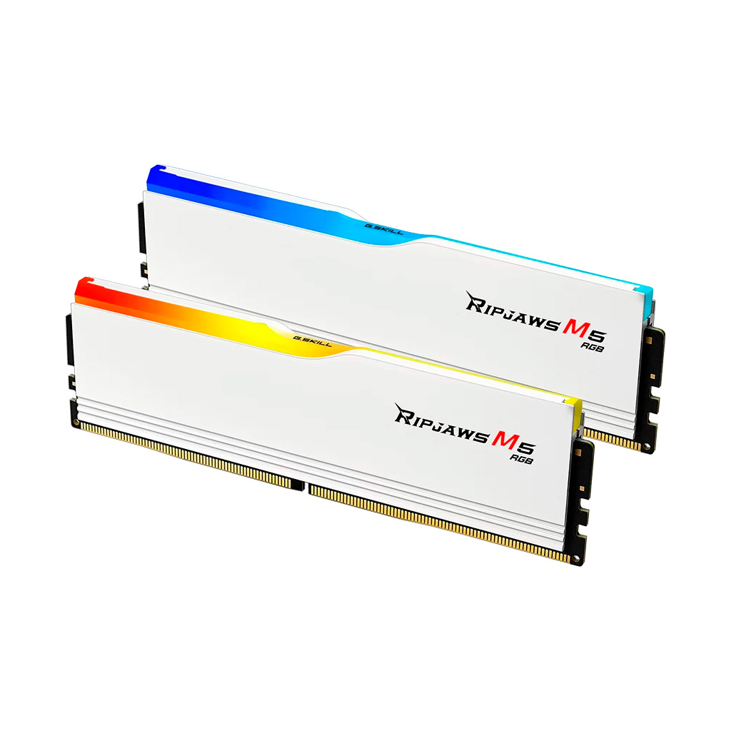 Модуль пам'яті для комп'ютера DDR5 32GB (2x16GB) 6000 MHz Ripjaws M5 RGB Matte White G.Skill (F5-6000J3238F16GX2-RM5RW) - зображення 3