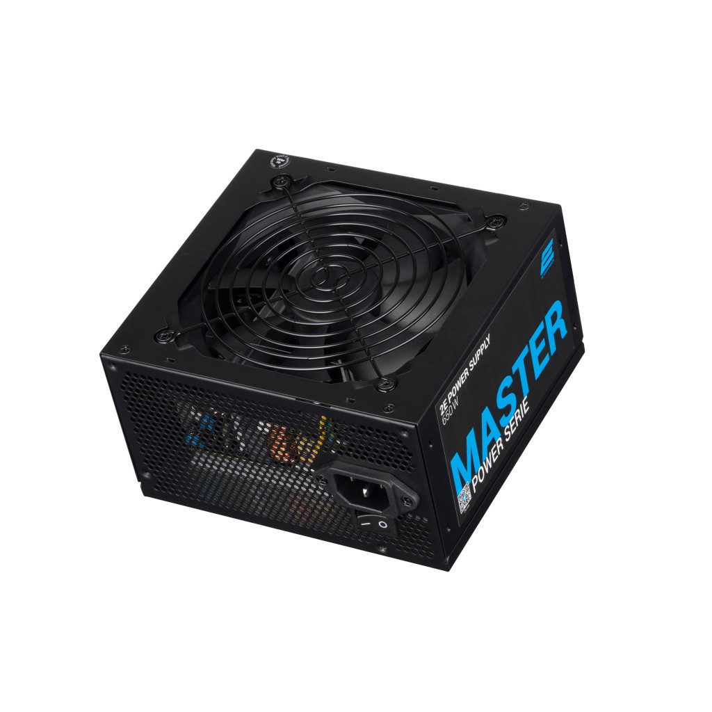 Блок живлення 2E MASTER POWER (650W), >80, 80+ White, 120mm, 1xMB 24pin(20+4), 1xCPU 8pin(4+4), 3xMolex, 5xSATA, (2E-MP650-120APFC) - зображення 4