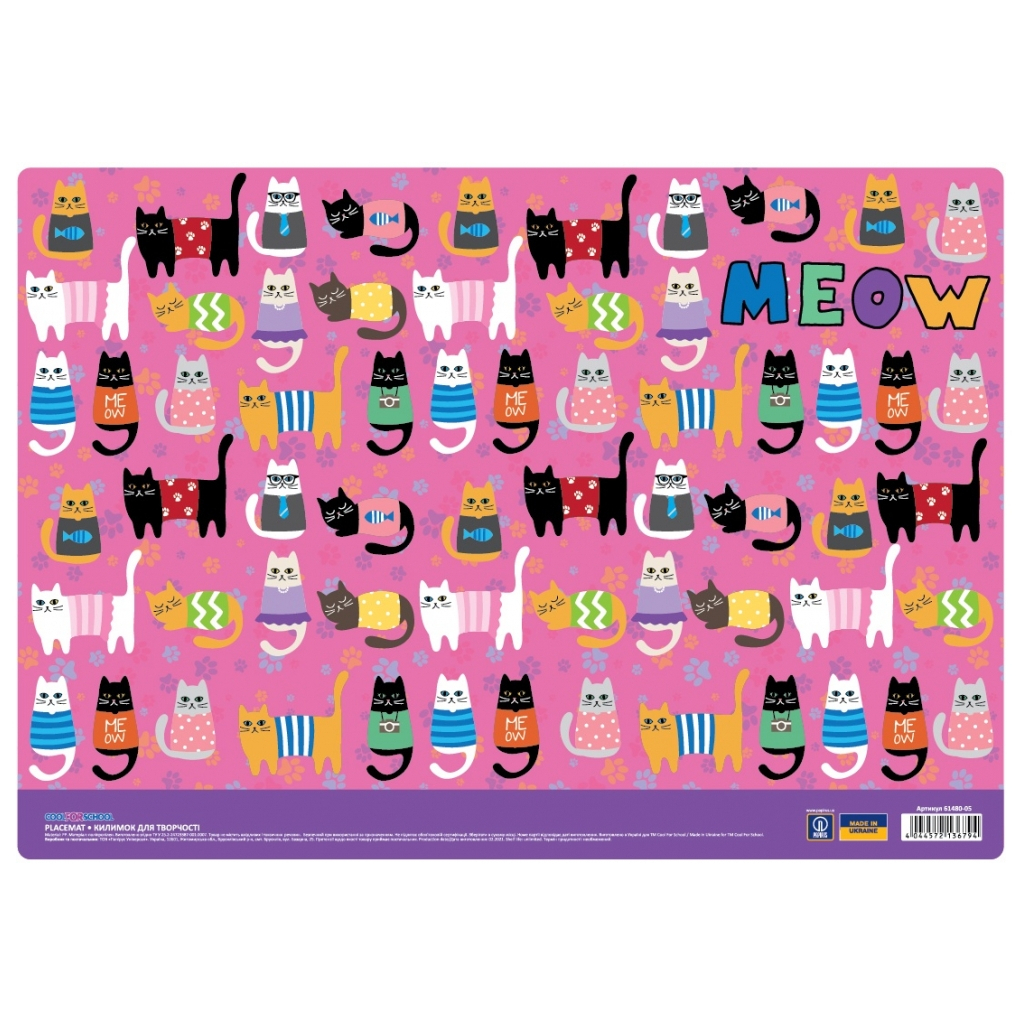 Підкладка настільна Cool For School Funny Cats (CF69001-05) - изображение 2