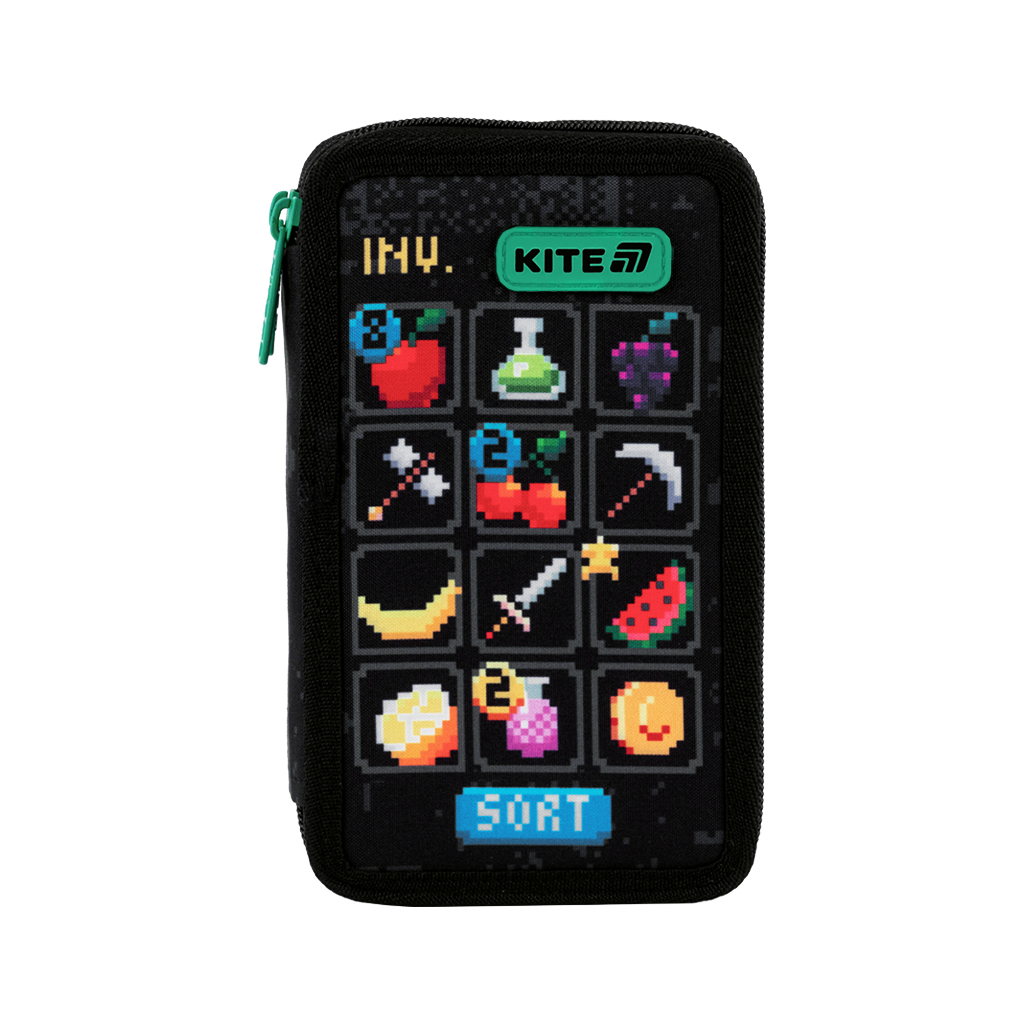 Пенал Kite 623 Pixel Game, , 2 відділення (K25-623-2) - изображение 3