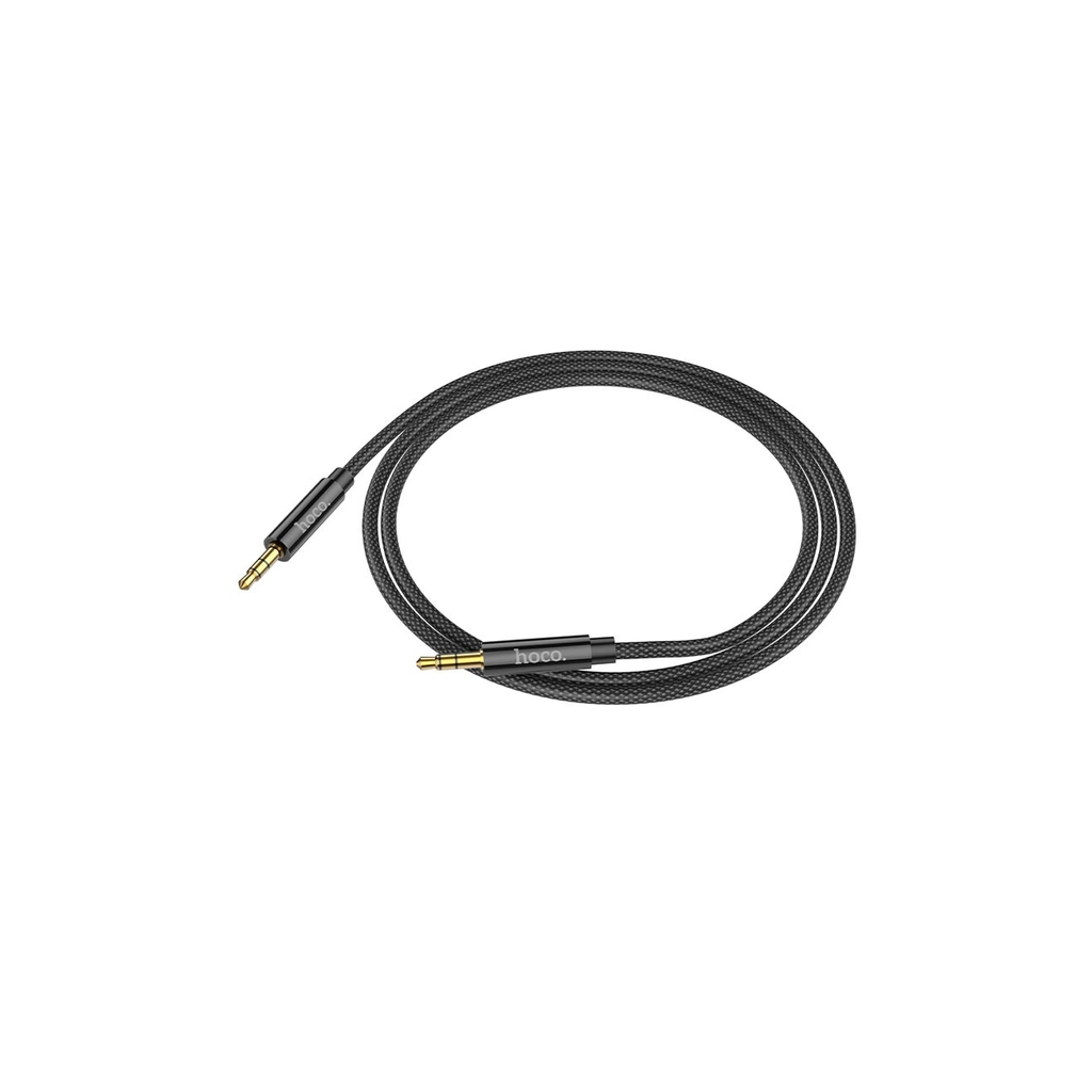 Кабель мультимедійний 3.5mm M to 3.5mm M 1.0m Black HOCO (6931474759863) - изображение 2