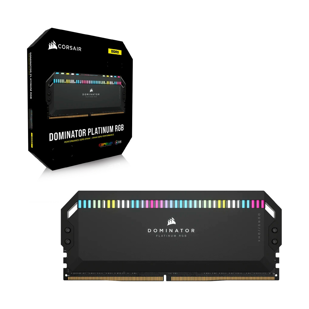 Модуль пам'яті для комп'ютера DDR5 32GB (2x16GB) 6200 MHz Dominator Platinum RGB Black Corsair (CMT32GX5M2X6200C36) - зображення 5