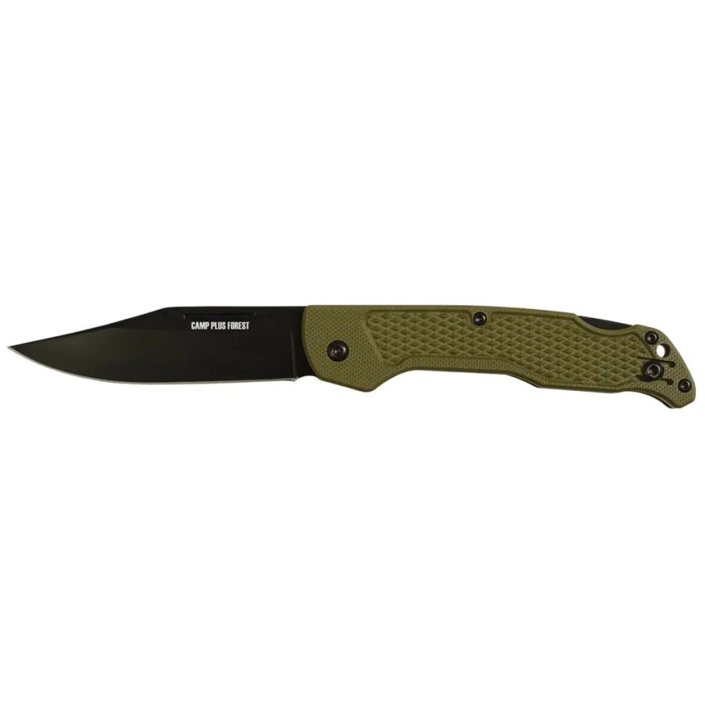 Ніж Ontario Knife Camp Plus EDC Forest Green (ON4315GRN) - зображення 1