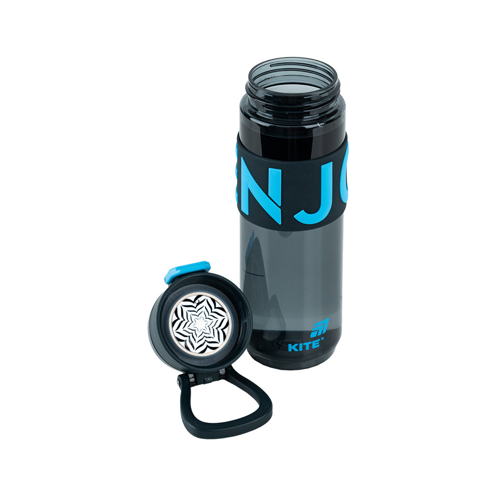 Пляшка для води Kite 680 мл чорно-блакитна (K25-1233-2) - зображення 4