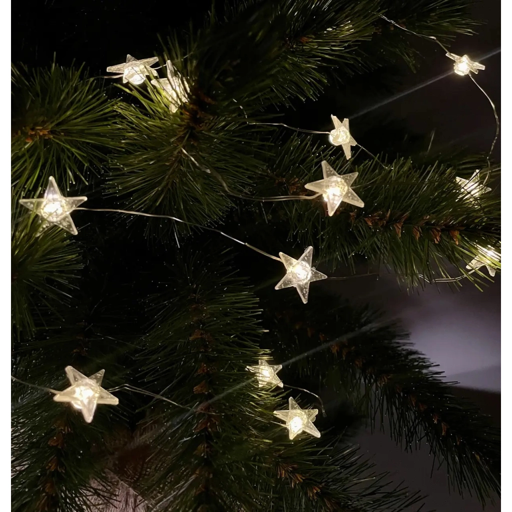 Гірлянда Chomik Зірки 2.2 м 20 LED Теплий білий (5900779854185) - зображення 5