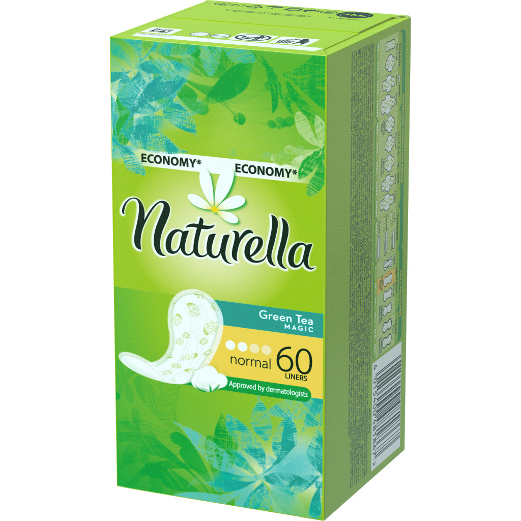 Щоденні прокладки Naturella Green Tea Magic Normal 60 шт (4015400481867) - зображення 3
