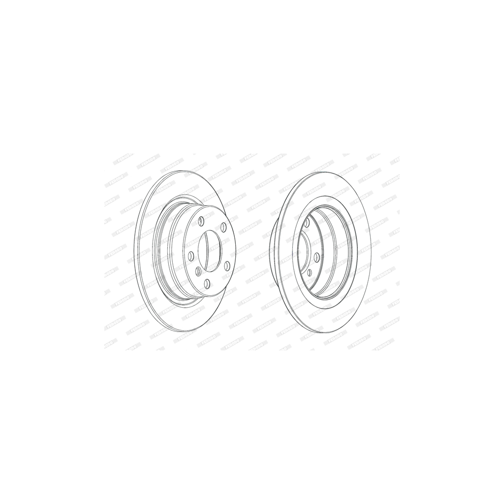 Гальмівний диск FERODO DDF2197C - зображення 1