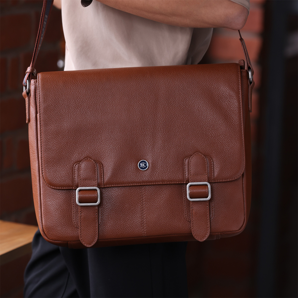 Сумка Brampton London Emissary Tan (64403 TAN) - зображення 12