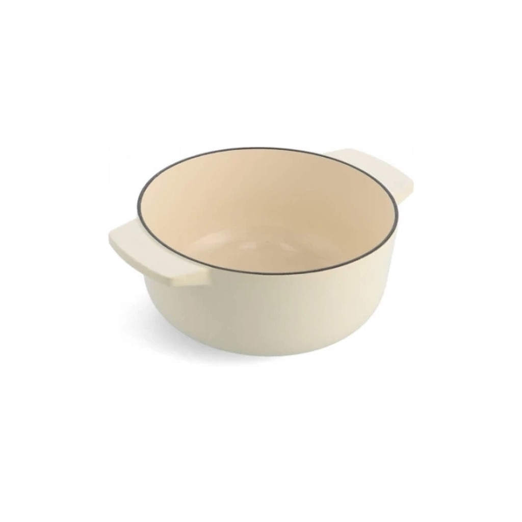 Каструля KitchenAid чавунна з кришкою 5,2 л Мигдалевий крем (CC006059-001) - зображення 3