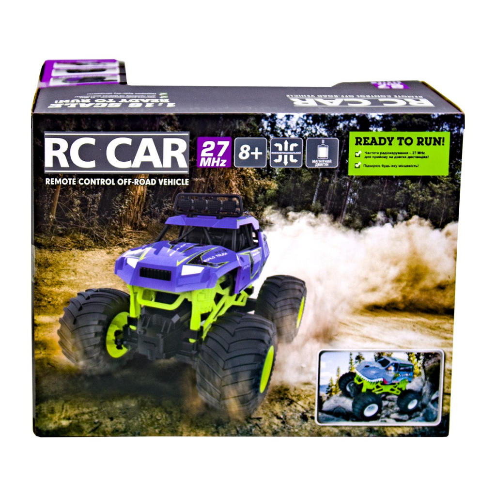 Радіокерована іграшка Sulong Toys Bigfoot – Dinosaur (1:16, 27 МГц (MHz)) (SL-360RHGR) - зображення 5