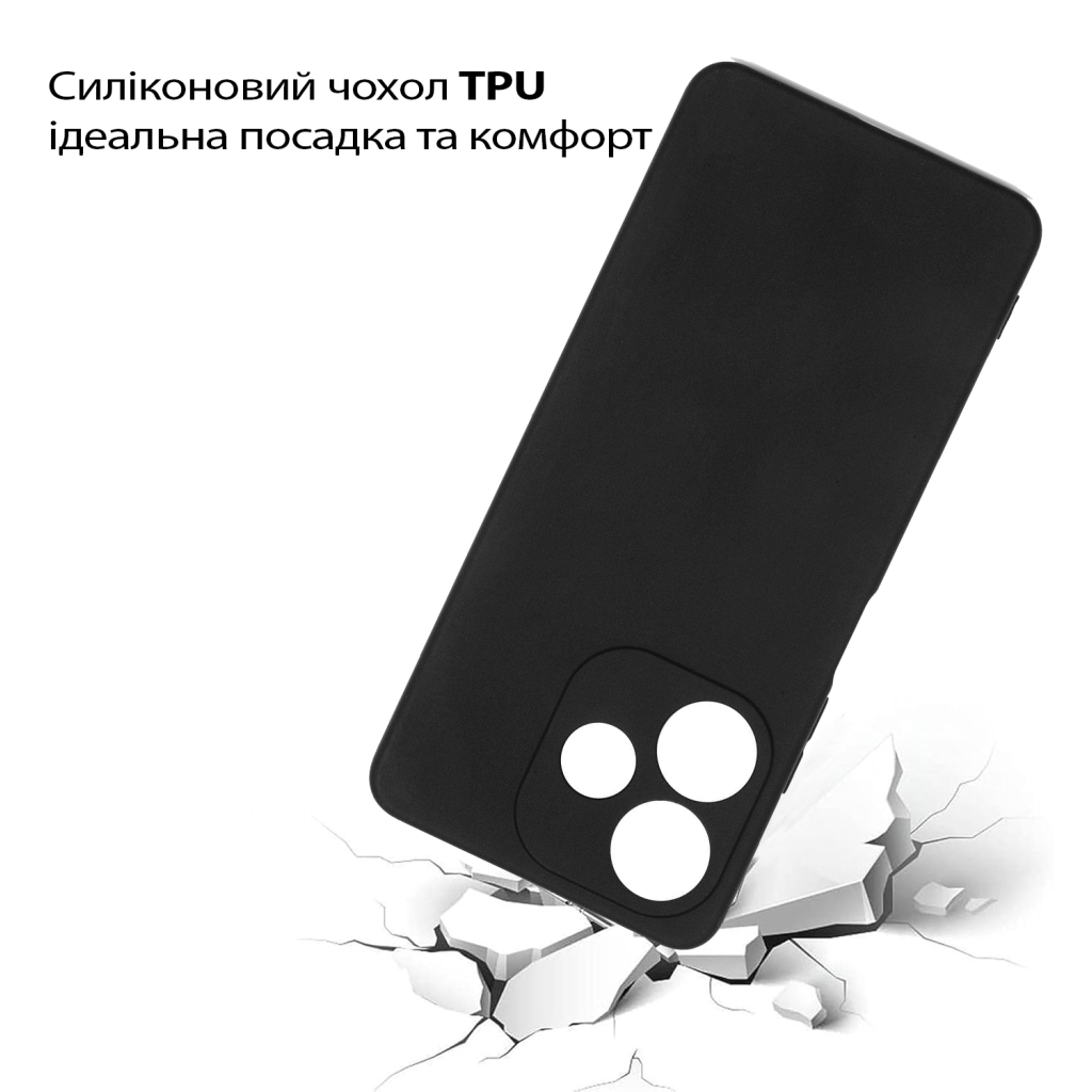 Чохол до мобільного телефона BeCover Silicone Oppo A5 Pro 4G/5G Black (713786) - зображення 3