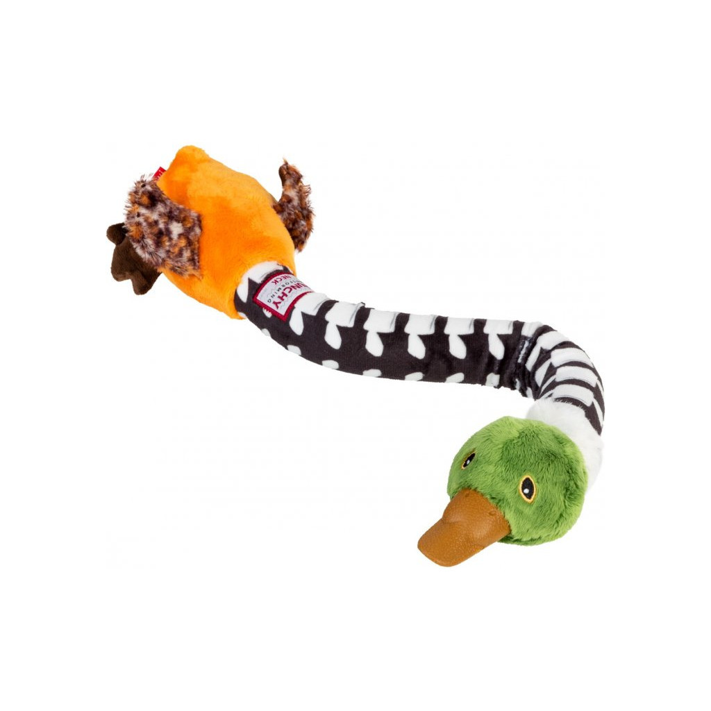 Іграшка для собак GiGwi Crunchy Качка з хрусткою шиєю та пискавкою 54 см (75025) - зображення 3