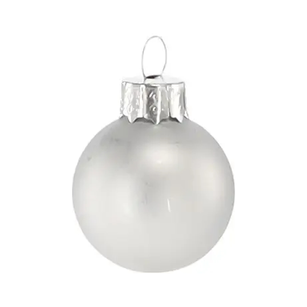 Ялинкова іграшка Chomik скляні кульки 11 шт, 3 см, колір мікс срібний, білий (5900779882195) - изображение 3