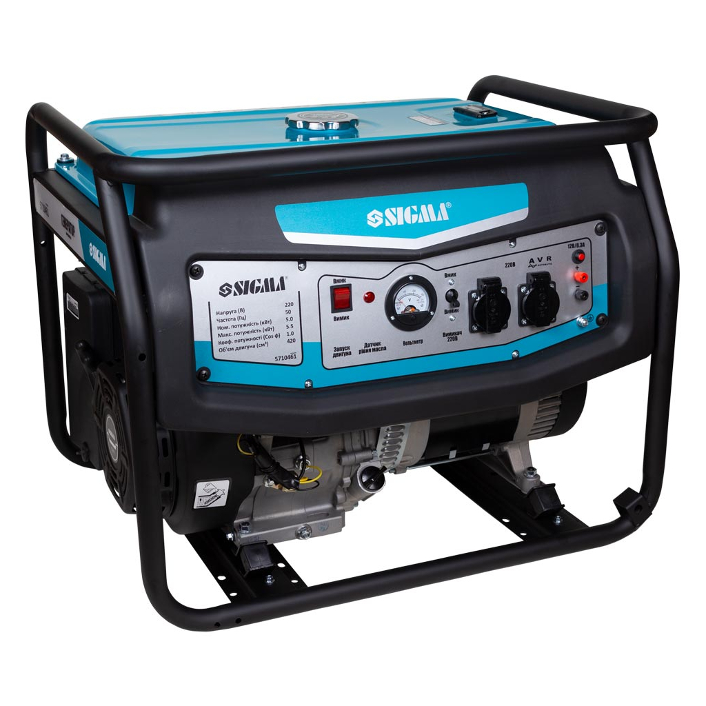 Генератор Sigma 2.8/3.0kW ручний запуск (5710401) - зображення 8