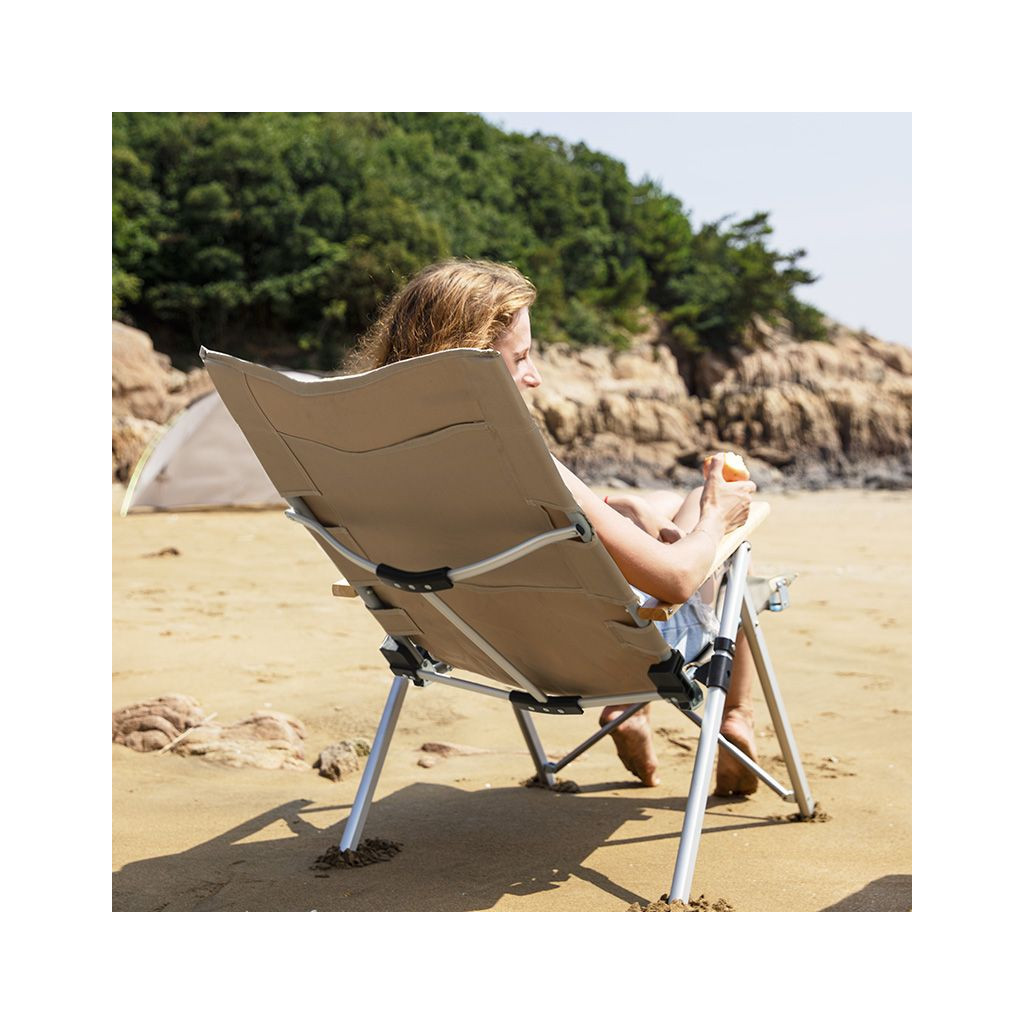 Крісло складане Naturehike NH17T003-Y алюміній бежевий (6927595749739) - зображення 5
