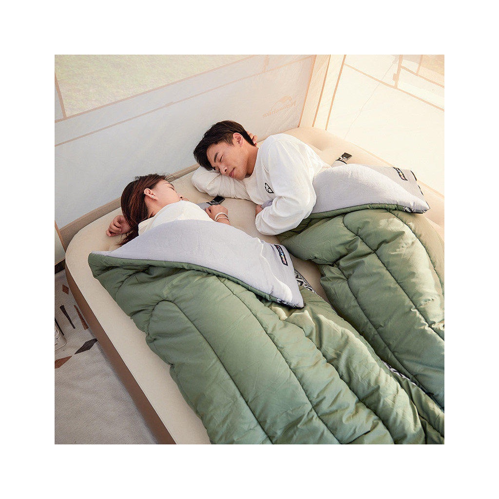 Спальний мішок Naturehike L150 NH20MSD05 (13°C) лівий, темно-зелений (6976023921209-L) - зображення 2