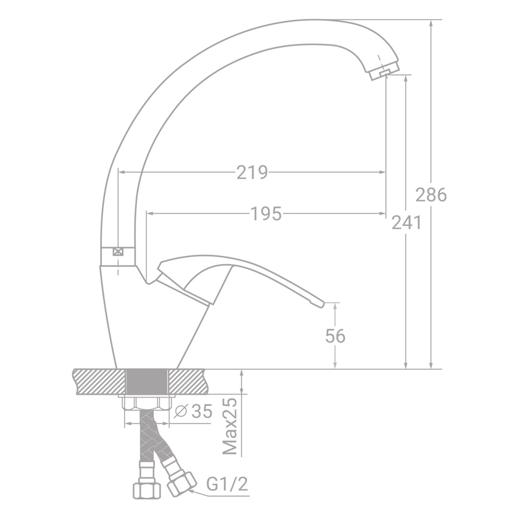Змішувач TAU SF-4B439C - зображення 2