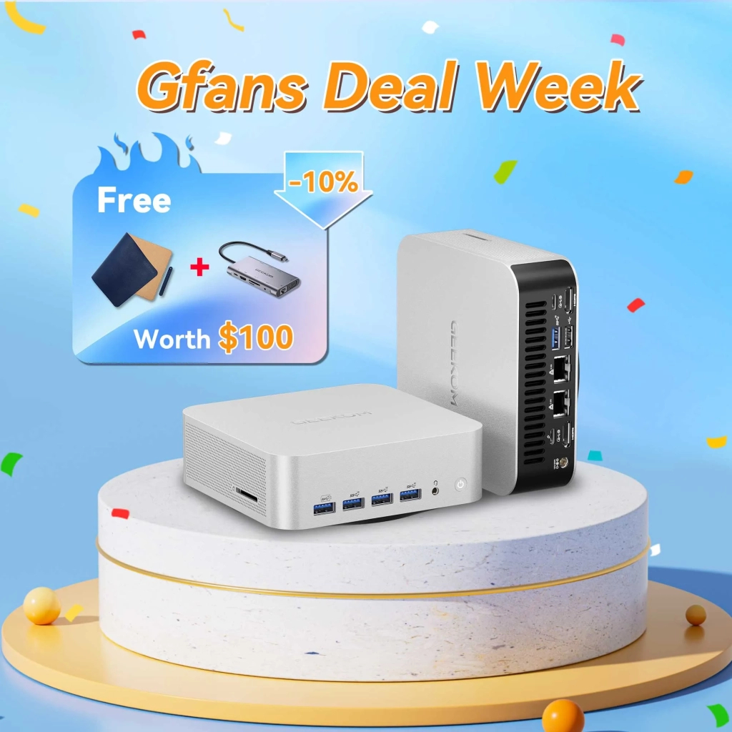 Комп'ютер GEEKOM Mini PC A8 / Ryzen7 8745HS, 32, 1TB, Radeon 780M, W11Pro (GMA8R78745HS-321T-EU) - зображення 11