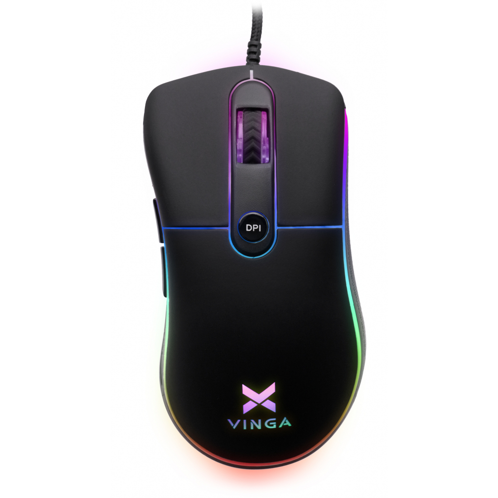 Мишка Vinga MSG-175 Black - зображення 1