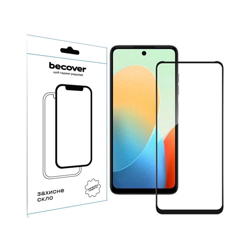 Скло захисне BeCover Nubia V60 Black (711976) - зображення 1