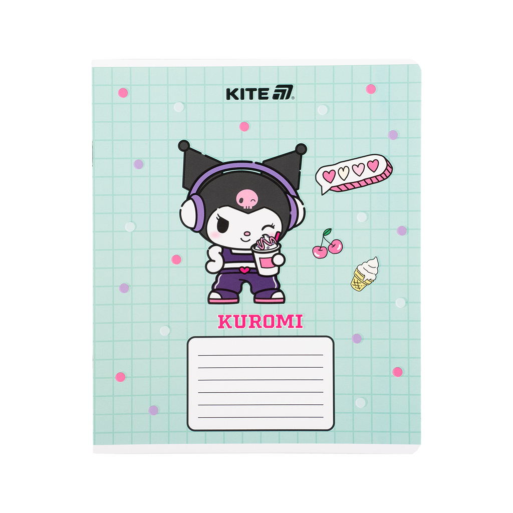 Зошит Kite Kuromi, 12 аркушів, клітинка (HK25-232-4) - зображення 12