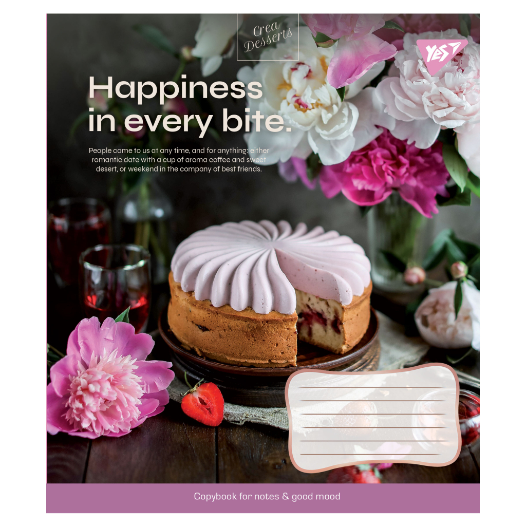 Зошит Yes А5 Desserts 96 аркушів, лінія (766506) - зображення 2