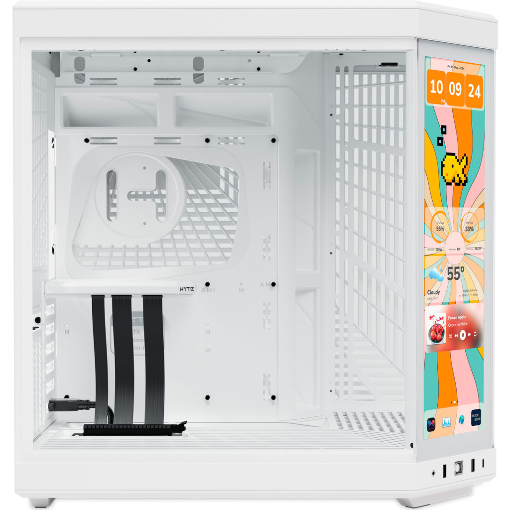 Корпус для ПК Hyte Y70 Touch Infinite Snow White (CS-HYTE-Y70TTI-WW) - зображення 5